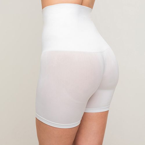 Short Tiro Alto Seamless Semi Control Abdomen Palmers Mujer 19701BCO