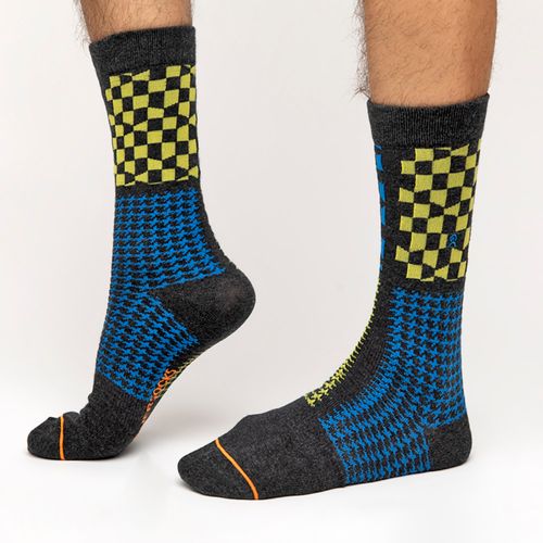 Calcetines Largos Urbanos De Algodón Con Diseño 80947D03