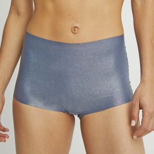 Pantaleta Tiro Alto Corte Laser Microfibra 31211AZU