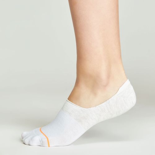 Pack 3 Calcetines Mujer Invisibles Básicos Algodón Enersocks 80837BCO