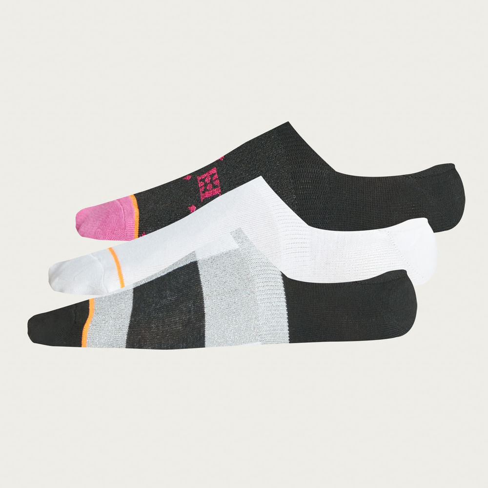 Pack 3 Calcetines No Show Mujer Diseño 80979D01