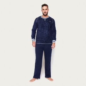 Pijama Hombre Largo Micropolar Palmers 8231AAZU