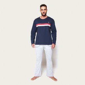 Pijama Hombre Largo Algodón Jersey Palmers 8232AAZU