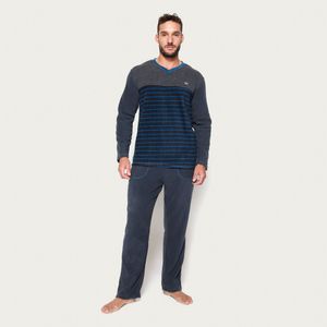 Pijama Hombre Largo Micropolar Palmers 8233BGRO