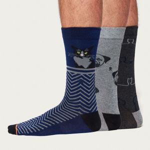 Pack 3 Calcetines Crew Style Petlover Hombre 80996D01