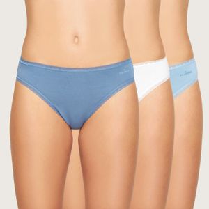 Pack 3 Bikini Algodón Orgánico P316G3123