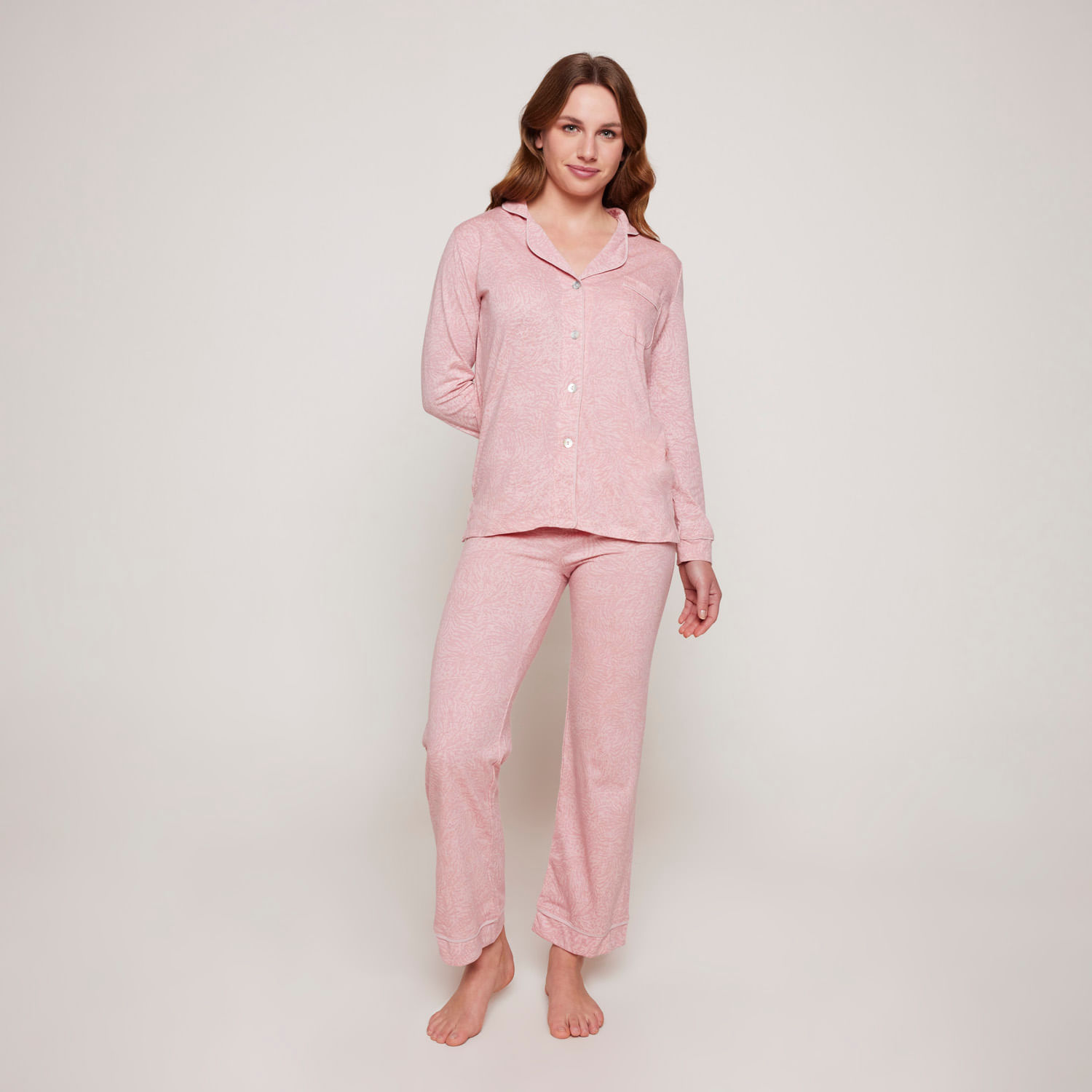 Pijama Mujer Largo Algodón Wild Dreams Chic France 30478FP