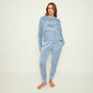Pijama Mujer Largo Sherpa Fleece Palmers 60112CEL