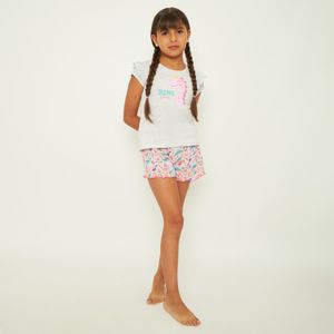 Pijama Niña Corto Algodón Palmers 66214GRI