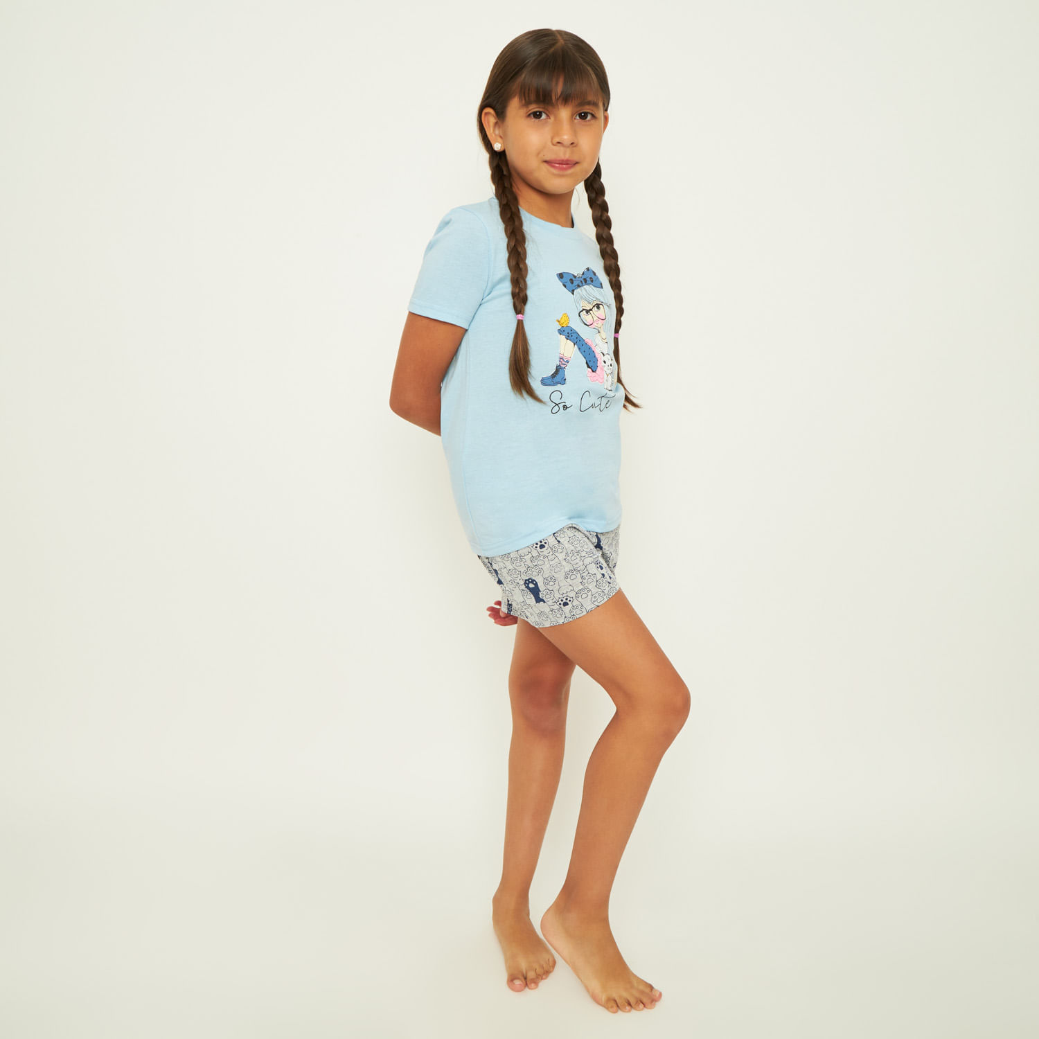 Pijama Niña Corto Algodón Palmers 66224CEL