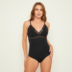 Bodysuit Microfibra Con Encaje 3062904