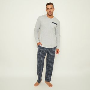 Pijama Hombre Largo Algodón Interlock Palmers 8247AGRI