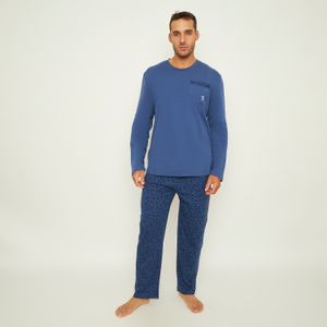 Pijama Hombre Largo Algodón Interlock Palmers 8247BAZU