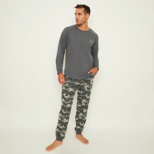 Pijama Negro Algodón Interlock Palmers Hombre 8248CNEG