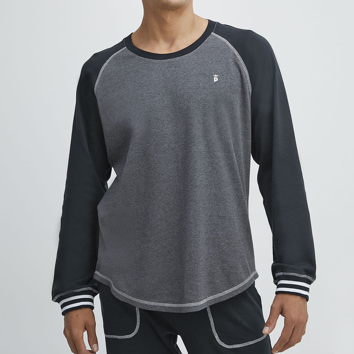 Pijama Hombre Largo Algodón Interlock Palmers 82229GRO