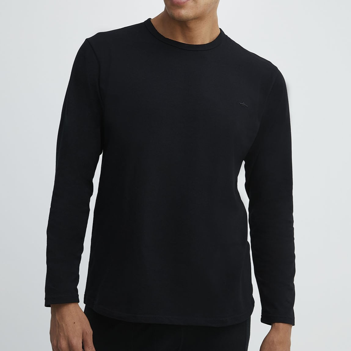 Camiseta Manga Larga Algodón Palmers Hombre 49W400NEG