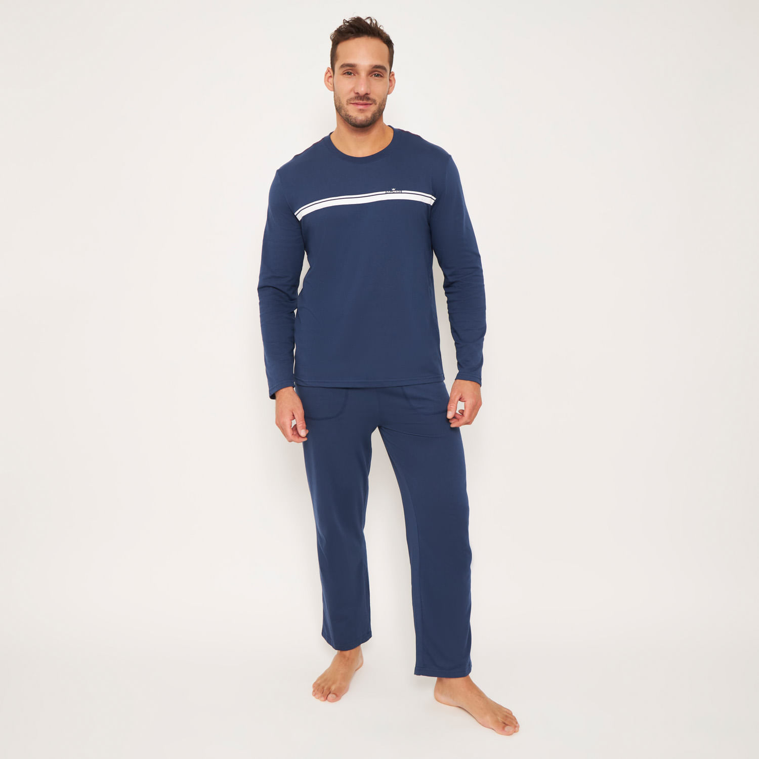 Pijama Hombre Largo Algodón Jersey Palmers 8242AAZU