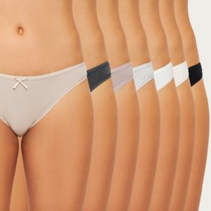 Pack 7 Calzon Bikini Algodón Palmers Mujer VP1064224