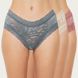 Pack 3 Pantaleta Encaje Sin Demarcacion Chic France 306452224