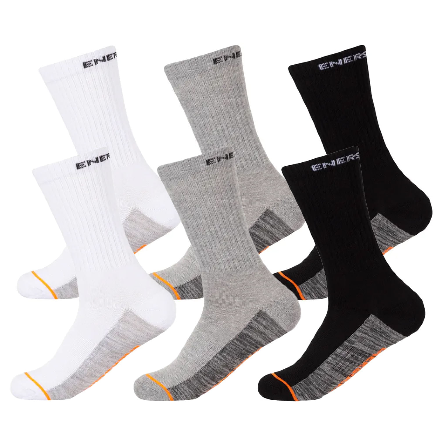 Pack 6 Calcetines Hombre Largos Deportivos Algodón Enersocks