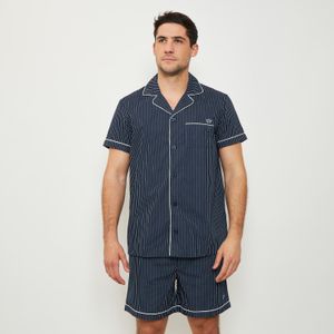 Pijama Hombre Corto Camisero Algódon Palmers 8149BAZU