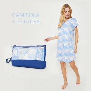 Pijama Mujer Camisola Algodón + Estuche Palmers 6161CAZU