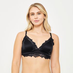 Bralette Satin Chic France 30633NEG