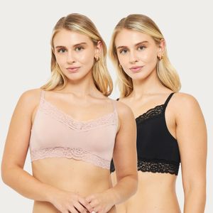 Pack 2 Bralette Padding Removible Microfibra Chic France 306402224