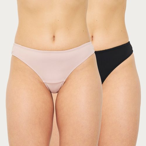 Pack 2 Calzon Bikini Microfibra y Encaje Chic France 306412224