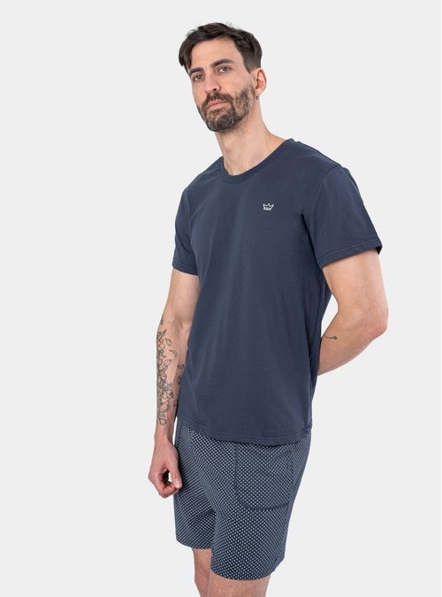 Pijama Corto Algodón Cuello Redondo