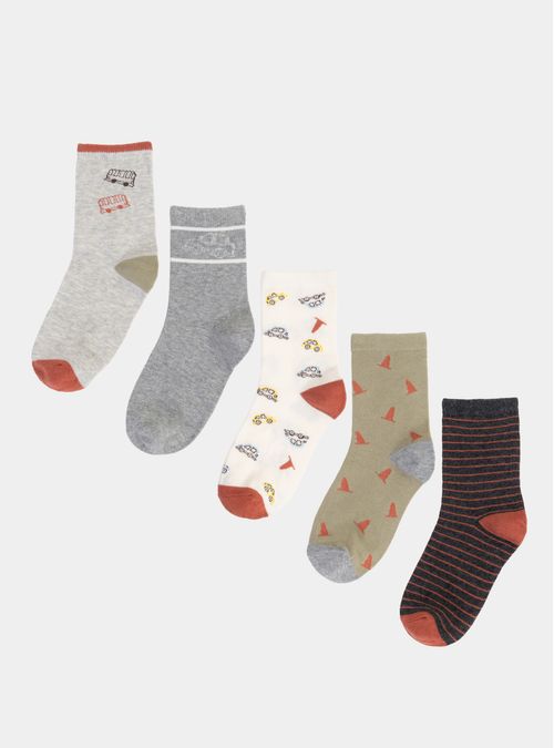 Pack 5 Calcetin Calce Medio Algodón