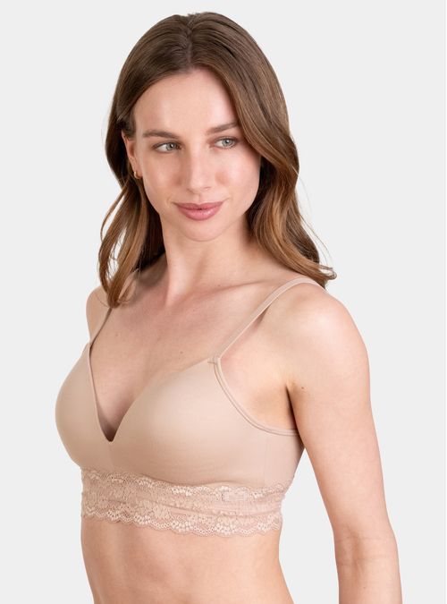 Sostén Microfibra Sin Arco y Con Padding