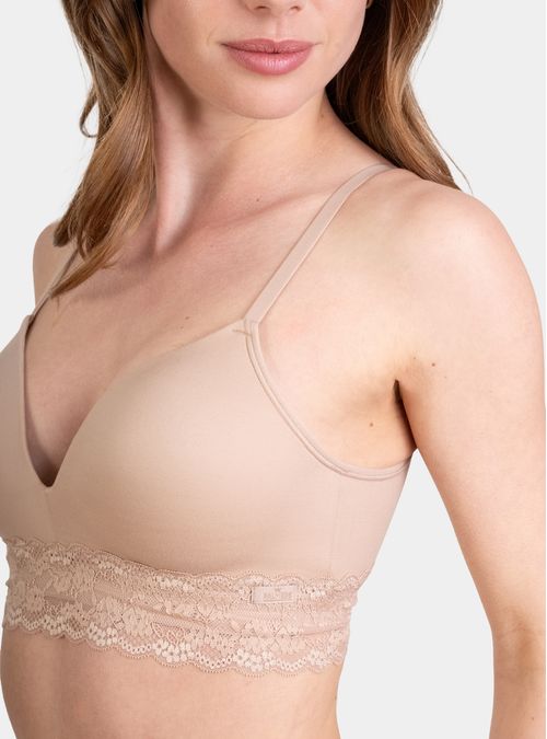 Sostén Microfibra Sin Arco y Con Padding
