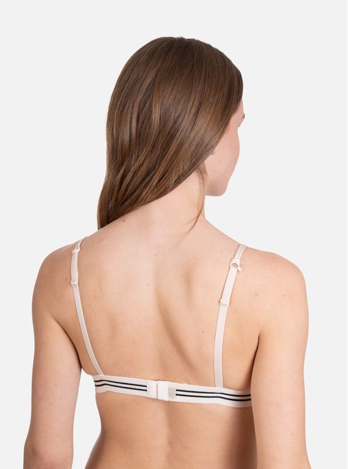 Pack 2 Sostén Triangulo Algodón Con Padding Removible