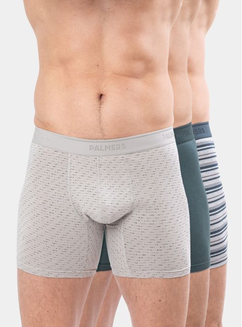 Pack 3 Bóxer Medio Algodón