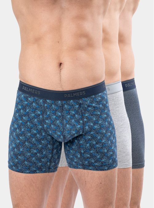 Pack 3 Bóxer Medio Algodón