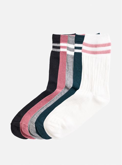Pack 5 Calcetin Largo Algodon