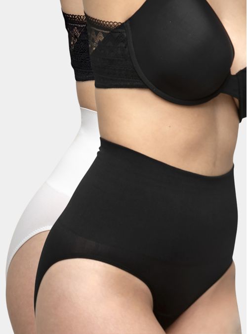 Pack 2 Bikini Tiro Alto Seamless Semi Control Abdomen Palmers Mujer P11711018