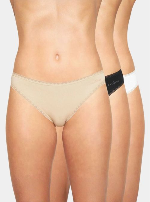 Pack 3 Bikini Algodón Orgánico