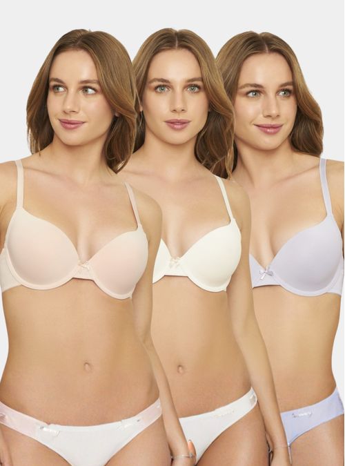 Pack 3 Sostén Con Soft Cobertura Media Microfibra