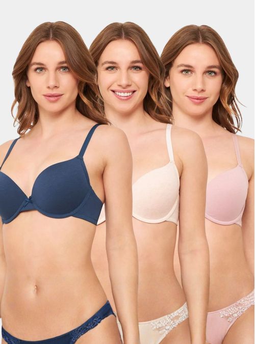 Pack 3 Sosten Algodón