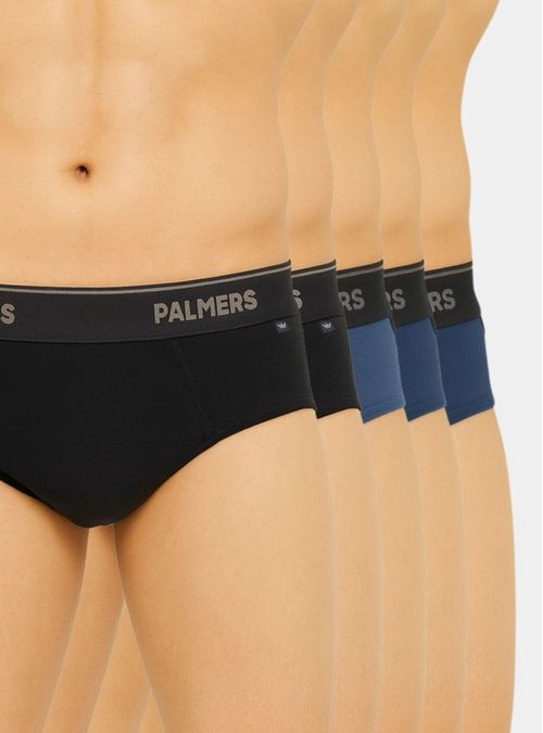 Pack 5 Slip Algodón Elástico Visible