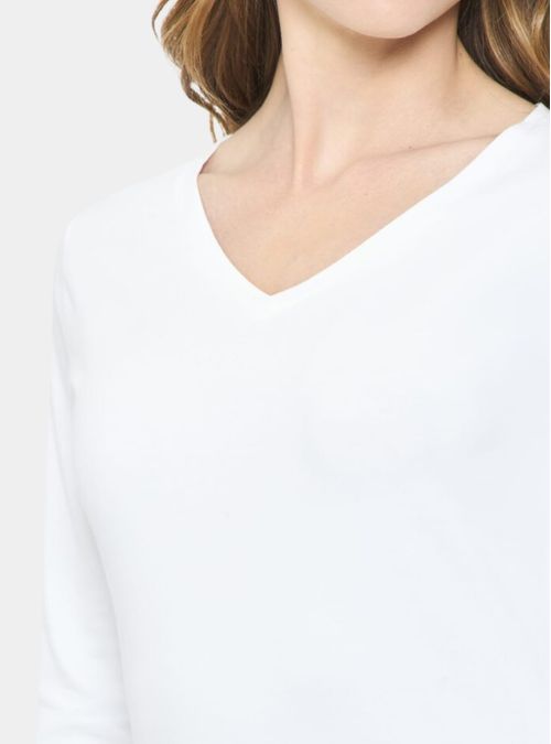 Camiseta Algodón Premium Escote en V