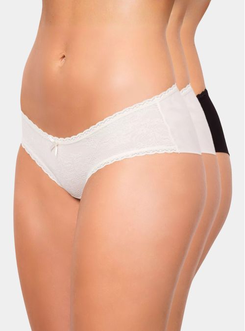 Pack 3 Hikini Sin Demarcación Encaje