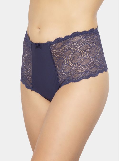 Pantaleta Tiro Alto Encaje Con Encaje