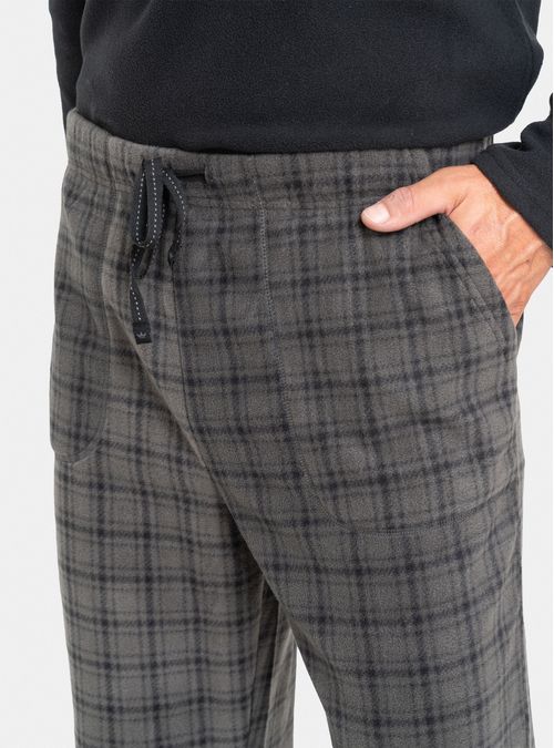 Pijama Largo Con Bolsillo Micropolar