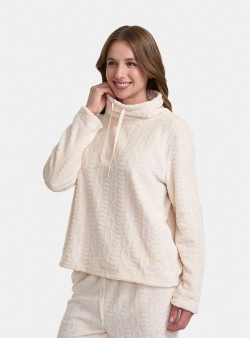 Pijama Térmico Coral Fleece Cuello Alto