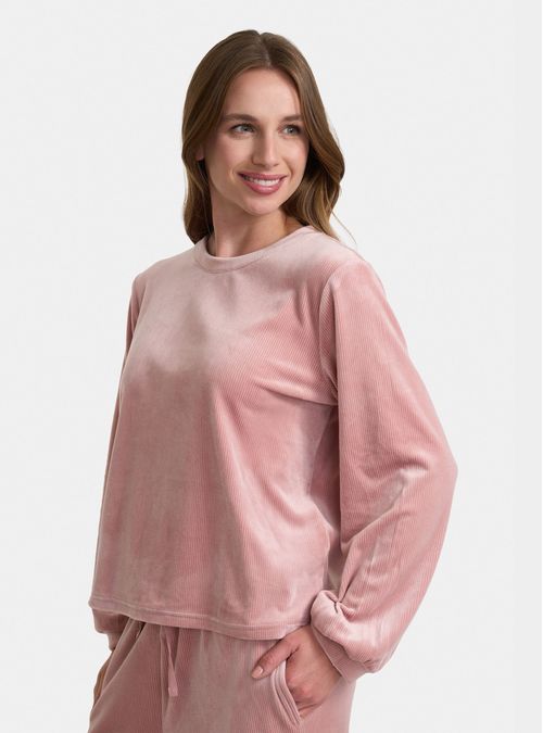 Pijama Plush Suave Cuello Redondo