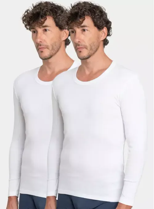 Pack 2 Camiseta Algodón Cuello Redondo